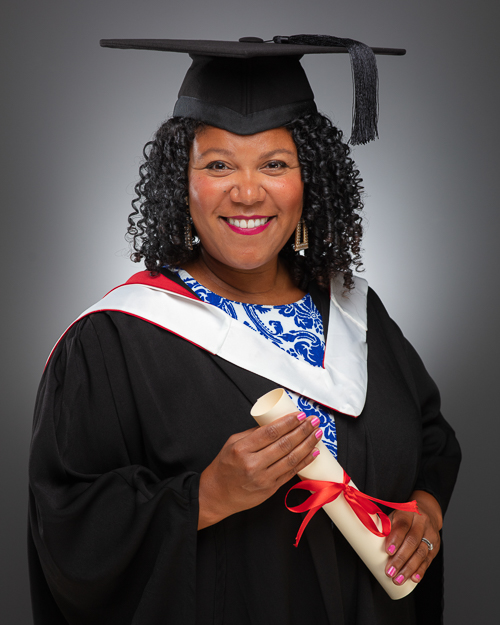 Honorary Graduation Photo Black female graduate